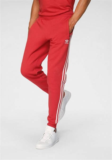 adidas jogginghose rot streifen